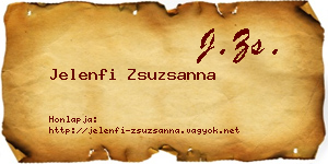 Jelenfi Zsuzsanna névjegykártya